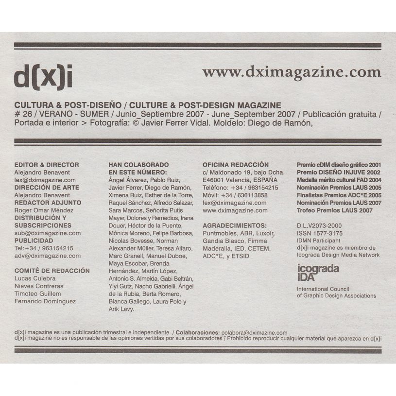 IDD200709 – Entrevista en d(x)i Cultura y Postdiseño